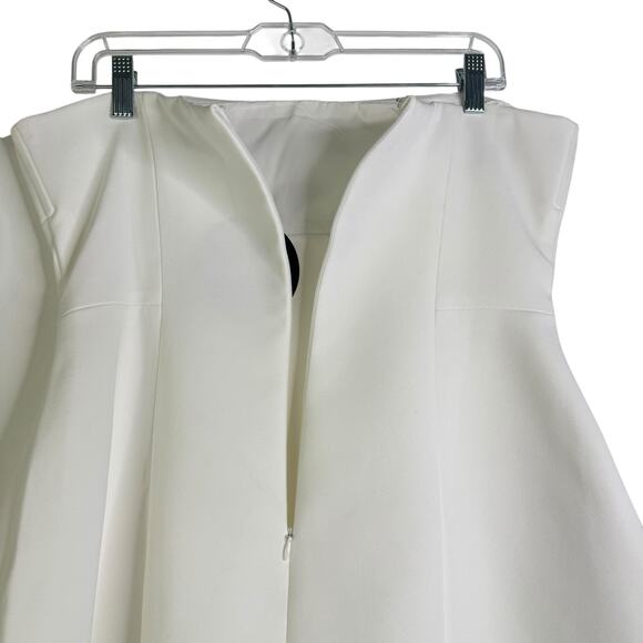 NWT Babyboo Asha Mini Dress Ivory Strapless Bubble Bride Bridal Structured XL - Picture 14 of 14